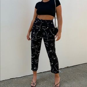 Princess Polly Zavia Black trouser Pants